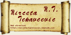 Mirčeta Tepavčević vizit kartica